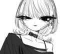 ダークなかっこ可愛い女の子描きます ピアス、ウルフなどかっこ可愛い印象の女の子が好きな方！！ イメージ4
