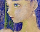 雰囲気のある女の子のアナログイラストお描きします 色鉛筆でリアルなタッチのアナログイラストお描きします！ イメージ5