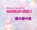 30分間占います 30分間、質問し放題の占いプランです！ イメージ1