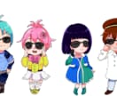 SDイラスト可愛くお安く承ります ラフの修正回数無制限で満足の頂ける作品を提供致します イメージ3