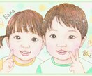 ほんわか優しい♡似顔絵描きます 家族やペットの似顔絵など、手描きで心温まる作品に仕上げます イメージ1