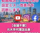 動画解説！WEB広告の設定ミス・改善点を診断します 【会議不要】元大手代理店出身／あなたの時間を奪わず動画で納品 イメージ1