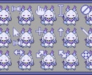 マウスカーソルを作成します ドット絵でオリジナルカーソルを作成します イメージ3