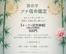 10名様限定！500円オープン価格で鑑定致します 算命学でプチ鑑定！生まれ持った宿命と才能を読み解きます。 イメージ1