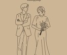 結婚式・似顔絵・ウェルカムボードのイラスト描きます 大切な人との想い出作りのお手伝いをさせて頂きます イメージ5