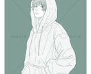 シンプル×繊細な人物イラストを描きます SNSアイコン・プレゼント用等お気軽にご相談ください＾＾ イメージ2