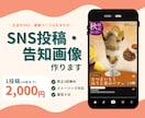 小さなお店の伝わるSNS投稿・告知画像を作ります 【先着3名特典あり】カフェ・サロン・整体院の告知もおまかせ イメージ1