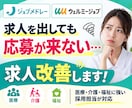 ジョブメドレー・ウェルミージョブの求人改善します 医療・介護・福祉に特化！求人原稿＋スカウト文で応募獲得を支援 イメージ1