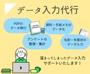 データ入力・データ転記等の事務サポートをいたします 安心、丁寧な作業であなたをサポートいたします！ イメージ1