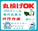 ライター案件獲得！プロフィールのお悩みを解決します 現役副業ライターがあなたの案件キャッチを全力でお手伝い！ イメージ1