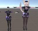Blenderで非対応衣装対応化します 例（森羅用衣装→豺狼用衣装化）全シェイプキー対応します イメージ1