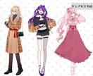 TRPG・ゲームの立ち絵等、制作します 20代の男女が得意です！創作活動のお手伝いに♪ イメージ3