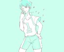 ふんわり単色·淡色イラスト描きます 色合いをまとめたふんわりしたイメージのイラスト。アイコンにも イメージ3