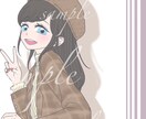 あなたの雰囲気を♪私の絵柄で描きます ⑤ヘアスタイルファッションお好きな方におすすめです♪ イメージ3