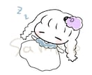 ゆるすぎるイラスト作成します ︎✿ おまけに少し/3色でシンプル仕上げ イメージ3