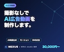 撮影なしでAI広告動画を制作します 商品写真1枚からSNS広告動画｜映像スタジオ監修 イメージ1