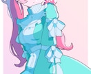 ポップで可愛い人物イラスト描きます アイコン等に使えるかわいくポップな人物イラスト描きます！ イメージ2