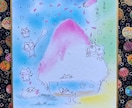 7月⭐️毎日が楽しい⭐️可愛いイラスト色紙送ります カレンダー代わりに月替わりに飾れる★歳時記イラスト色紙 イメージ2