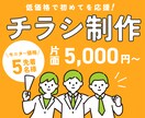 低価格で初めてのチラシ作りを応援します 安いしとりあえずご相談だけでもどうですか？ イメージ1