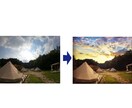 写真の空を晴れや夕焼けなどの綺麗な空にします 天候に恵まれなかった写真はございませんか？ イメージ3