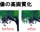 画像の高画質化（ノイズ取りアップコンバート）します 画像を高画質化したい方　特に2次元画像は効果大 イメージ1