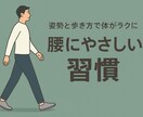 姿勢と歩き方が原因？腰周りケアの習慣をシェアします 腰への負担を減らす「体の使い方」気づきシェア イメージ1