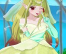 量産ウェディング姿のイラスト描きます 可愛い！華やかな1枚絵をオトクに買えます！5月中限定価格 イメージ3