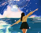エモいポスターイラストお届けします レトロ×ゲーム感×SF雰囲気を得意としております。 イメージ1