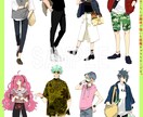 ポップで明るい目を引く全身絵お描きします キャラデザも可能！曖昧なイメージでも形に致します！ イメージ7