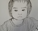 物品配送のみ可愛い赤ちゃんの似顔絵を描きます とにかく頑張ってかわいく描きます イメージ3