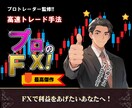 プロが使うFXで高速トレード手法を提供します プロトレーダー監修の手法。FXの最高傑作となるトレード手法。 イメージ1