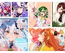 目を引く一枚絵を作成します 最短2週間納品・報連相迅速・華やか＆儚いイラストが得意 イメージ5
