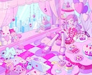 ポップでかわいいイラスト描きます おしゃれでエモい&今っぽい雰囲気お求めな方はご相談ください！ イメージ3