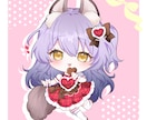 萌え系かわいい系♥ミニキャライラスト描きます 使用用途多数♥配信活動やグッズ・推しへのプレゼントにも！ イメージ3