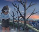 配信・表紙などに　背景ありの一枚絵を描きます 落ちついた、癒される雰囲気の一枚絵が必要な方へ イメージ3