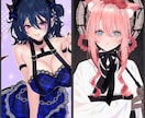 左右見切れ無し！お顔アップイラスト制作いたします ネイル、アクセサリー等小物類のデザイン出来ます！ イメージ7