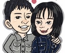 ポップで可愛い似顔絵描きます 家族や友達カップル等イラストにします♩ イメージ2