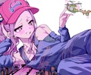 キラキラポップな可愛い女の子を描きます グッズ、記念イラストにおすすめです！！ イメージ3