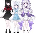 かわいい女の子の立ち絵描きます かわいい女の子を描くのが得意です男性は描けません イメージ1