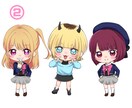 デフォルメイラスト描きます 等身の低いキャラクターの制作お任せ下さい！ イメージ4