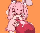 ミニキャラ！商業利用OK！可愛いキャラ描きます 縁取りする絵柄のミニキャラを書きます！ イメージ4