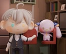 3Dミニキャラお作りします Vtuberや実写の方のミニキャラを3D化しませんか！？ イメージ4