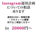 Instagram運用計画の相談承ります Instagramでの集客へ向けた運用計画をお作りします イメージ1