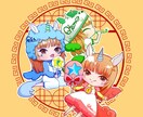 ゲーム・創作キャラのミニキャラを描きます ゲーム・創作キャラ対応！かわいいSDキャラを制作します♪ イメージ4