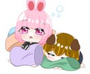表情差分⭕️ゆるふわなデフォルメイラスト描きます キャラクターがいない方でもやり取りをして制作可能です！ イメージ6
