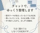 3日間ゆっくり考えを整理する相手になります 正解を出さず、チャットで気持ちと考えを言語化します イメージ4