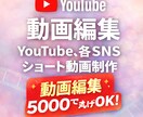 YouTubeの横動画を編集します 丸投げOK！8分までの動画編集を行います！ イメージ1