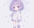 SNSアイコンに！柔らかい雰囲気のキャラを描きます 水彩系の筆で塗るふんわりしたミニキャラを描きます イメージ2