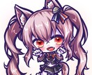 可愛いディフォルメイラスト描きます 髪がつやつやのデフォルメ（全身）イラストを描きます イメージ8