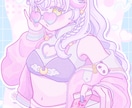 儚くてかわいい少女のイラストお描きします 淡くてあまい世界観を表現◎ゆめかわいい雰囲気に イメージ6